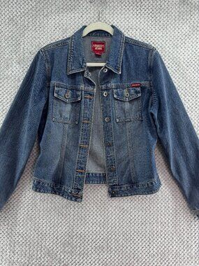 VTG GUESS JEANS Denim Jacket M Blue Cotton Medium Wash Y2K